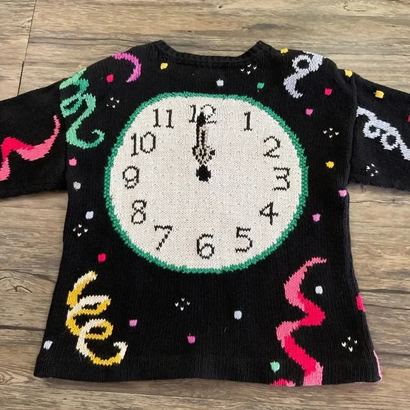 Vintage Hand Knit NYE Sweater - Picture 6 of 7